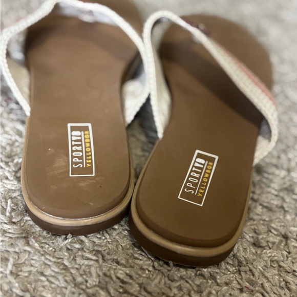 Stylish Pink and Cream Women's‎ Sandals - Picture 3 of 6